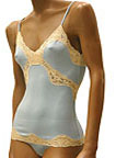 Cotton/Spandex Spaghetti Strap Camisole w/Lace (C35)