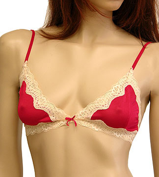 Silk Knit w/Lace Triangle Bra (LL4)