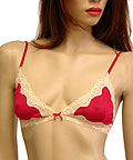 Silk Knit w/Lace Triangle Bra (LL4)